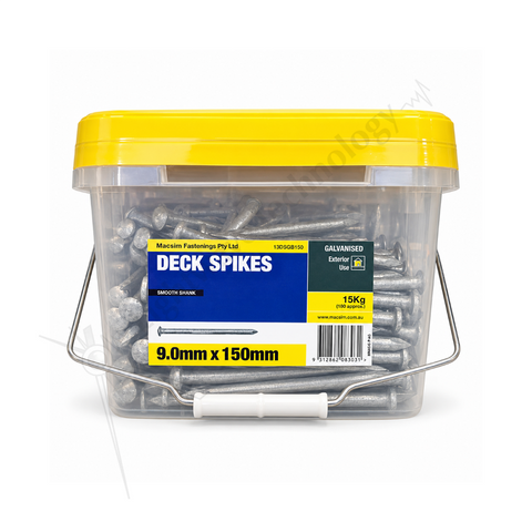 Macsim Galv Deck Spikes 150 x 9mm – 15kg