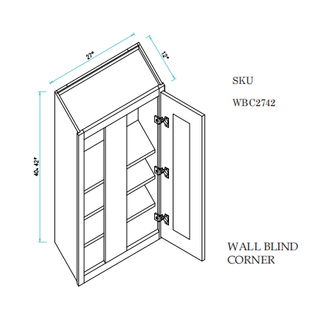 Wall Blind Cabinets 27"X42"X12"
