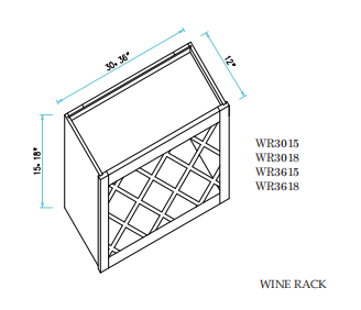 Wall Wine Racks 30"X15"X12"