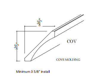 Cove crown molding