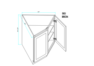 Base End-Corner Cabinet 24"