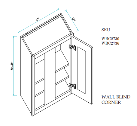 Wall Blind Cabinets 27"X30"X12"