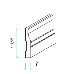Base Molding 4 1/4