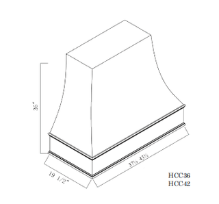 Hood Cabinet 36"