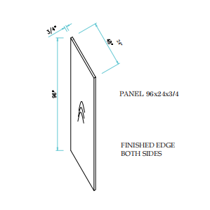GS-AC-PANEL 96x24x3/4