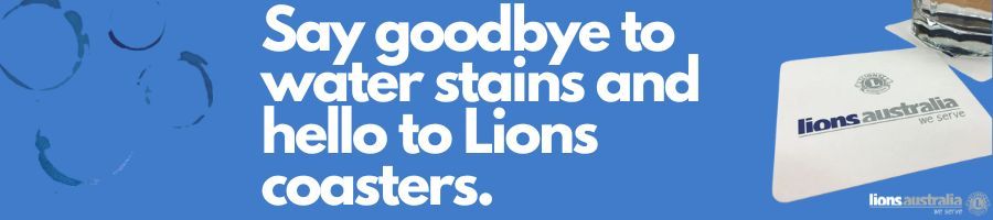 Say goodbye to water stains and hello to Lions coasters.