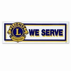 "WE SERVE" Bumper Sticker