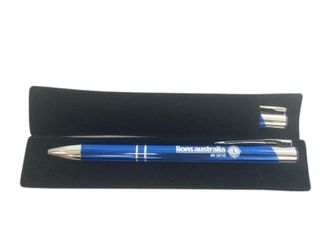 Blue and Silver Pen