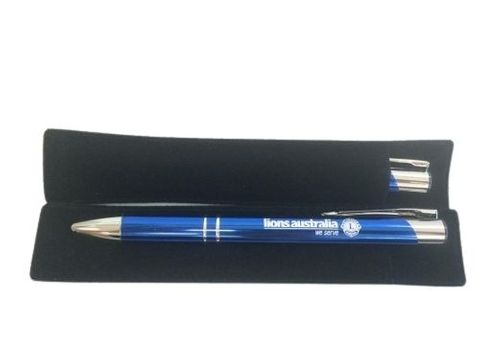 Blue and Silver Pen