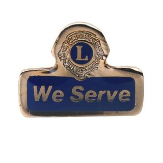 "We Serve" Lapel Pin