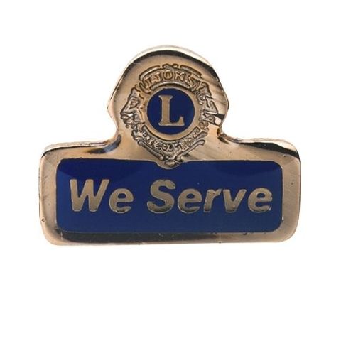 "We Serve" Lapel Pin