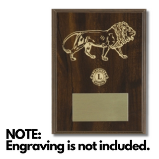 Blank Lions Plaque