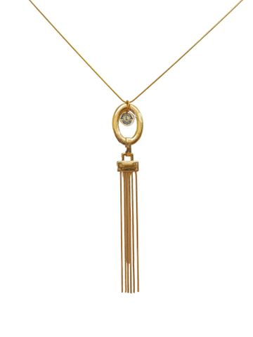 Drop Pendant Gold Necklace