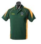 Mens Green and Gold Polo