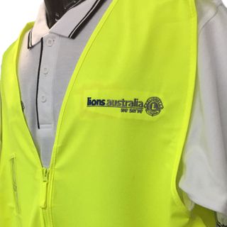 HiVis Lime Zip Vest