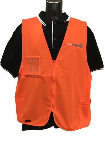 HiVis Orange Zip Vest