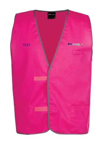 HiVis Pink Velcro Vest