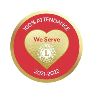 100% Attendance Pin 2021-2022