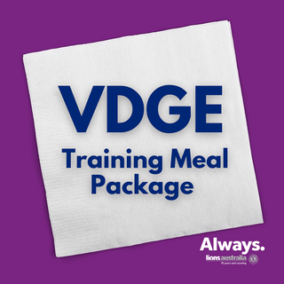 1VDGE Training - meals