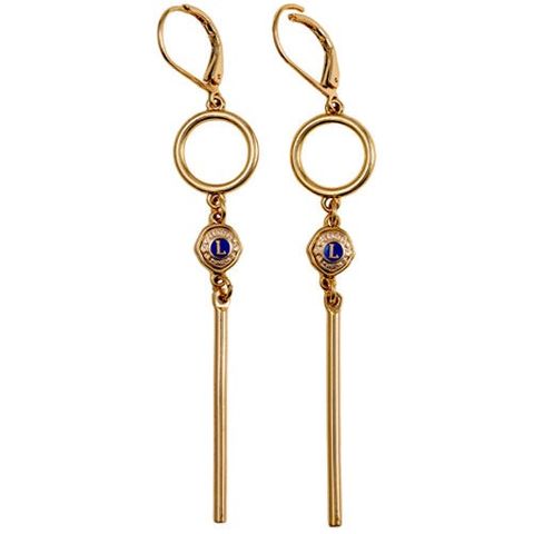 DROP GOLDTONE EARRINGS