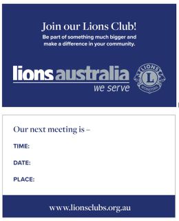 PR Lions Business Card