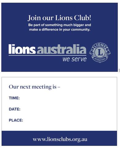 PR Lions Business Card