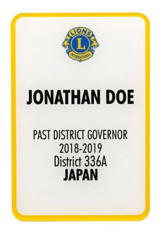 PAST DISTRICT GOVERNOR BADGE