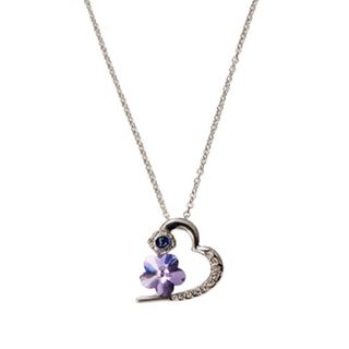 Rhinestone Heart Necklace