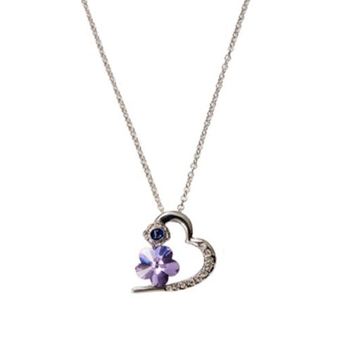 Rhinestone Heart Necklace