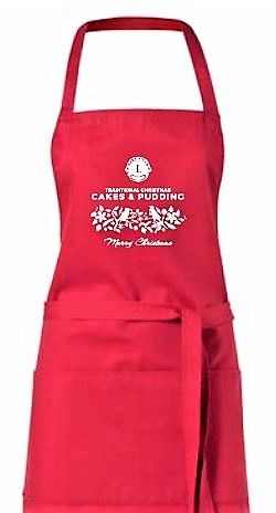 Christmas Cake Apron - Red