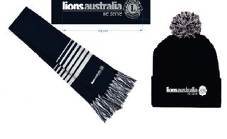 Lions Aus Scarf and Beanie