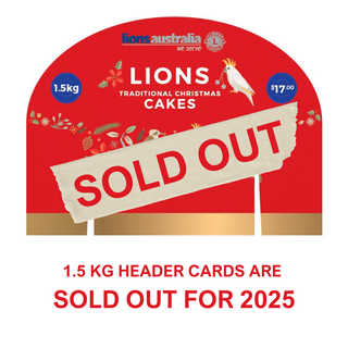Header Cards 1.5kg Cake - 10pk