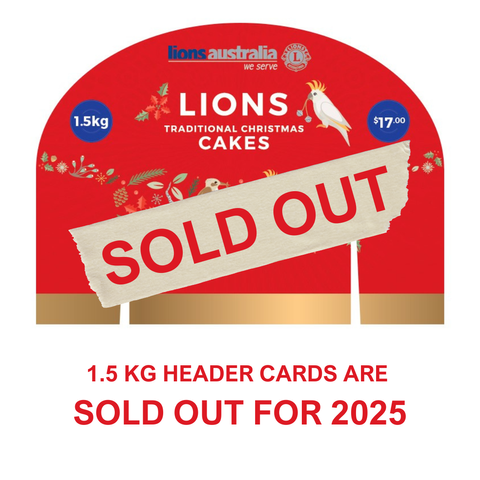 Header Cards 1.5kg Cake - 10pk