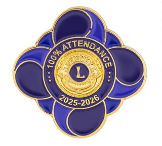 100% ATTENDANCE PIN 2025-2026