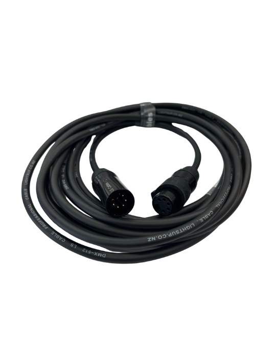 LS Cable 10m DMX 5Pin M XLR to 5Pin F Waterproof XLR