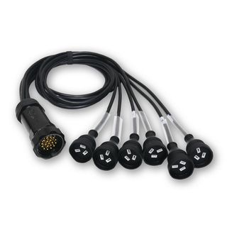 Socapex Header; Kupo Crimp Connector; 10A Socket; 2m