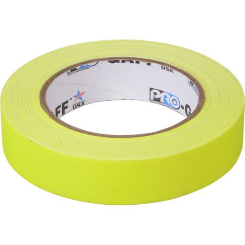 Shurtape Fluorescent Yelllow Tape 25mm x 22.8m roll