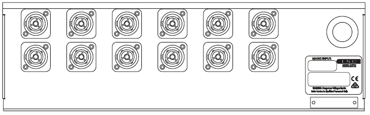 LSC Control APSX Distro; 12 Channel; 10A; Terminals