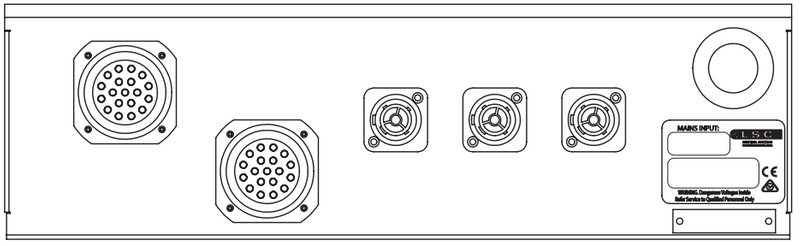 LSC Control APSX Distro; 12 Channel; 10A; Socapex; 3 TrueOne