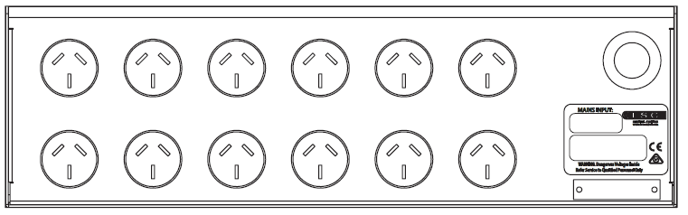LSC Control APSX Distro; 6 Channel; 25A; Flat Pin