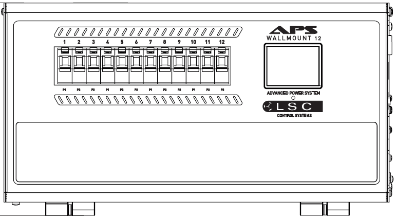 LSC Control APSX Distro; Wallmount; 12 Channel; 10A; Terminals