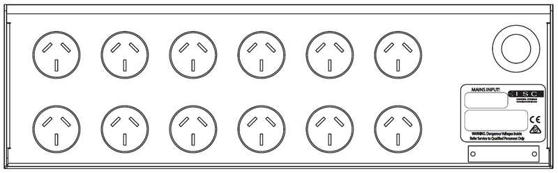 LSC Control; GENX Dimmer; 12 Channel; 10 Amp; Flat Pin