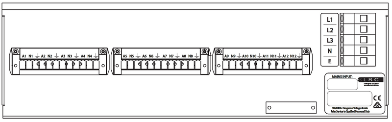 LSC Control; GENX Dimmer; 12 Channel; 10 Amp; Terminals