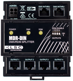 LSC Control; MDR-DIN Splitter; RJ45; RDM; 4 Outputs