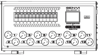 LSC Control; GENX Dimmer; Wall Mount; 12 Channel; 10 Amp; Flat Pin