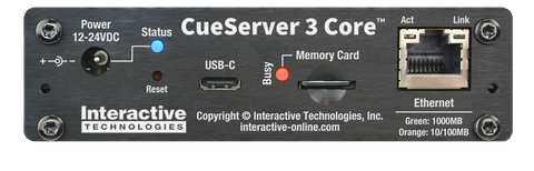 CueServer 3 Core; 1024 Channel; DIN Mount
