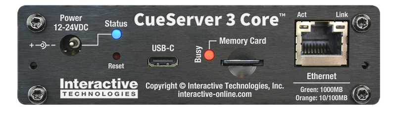 CueServer 3 Core; 1024 Channel; DIN Mount