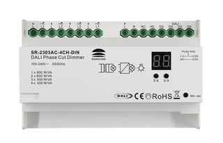 4 Channel Phase Dimmer; 1.8A ch; TE; DALI; DinRail