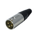 XLR 3 Pin Connector Chord Mount Male Gold Pin
