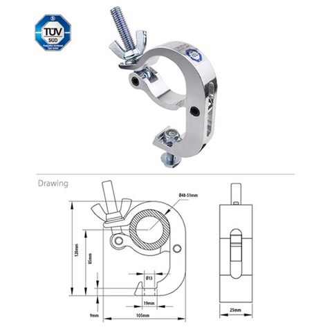 Slim Handcuff/Scanner Clamp